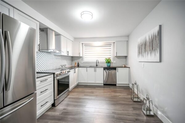 kitchen with shaker cabinets