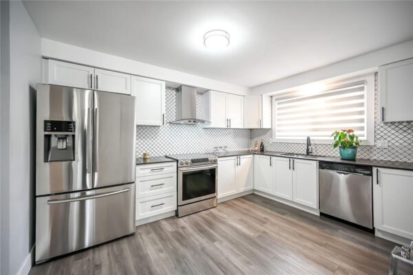 kitchen with shaker cabinets