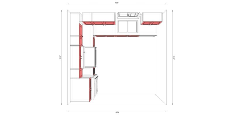 L-Shaped Kitchen Set 1